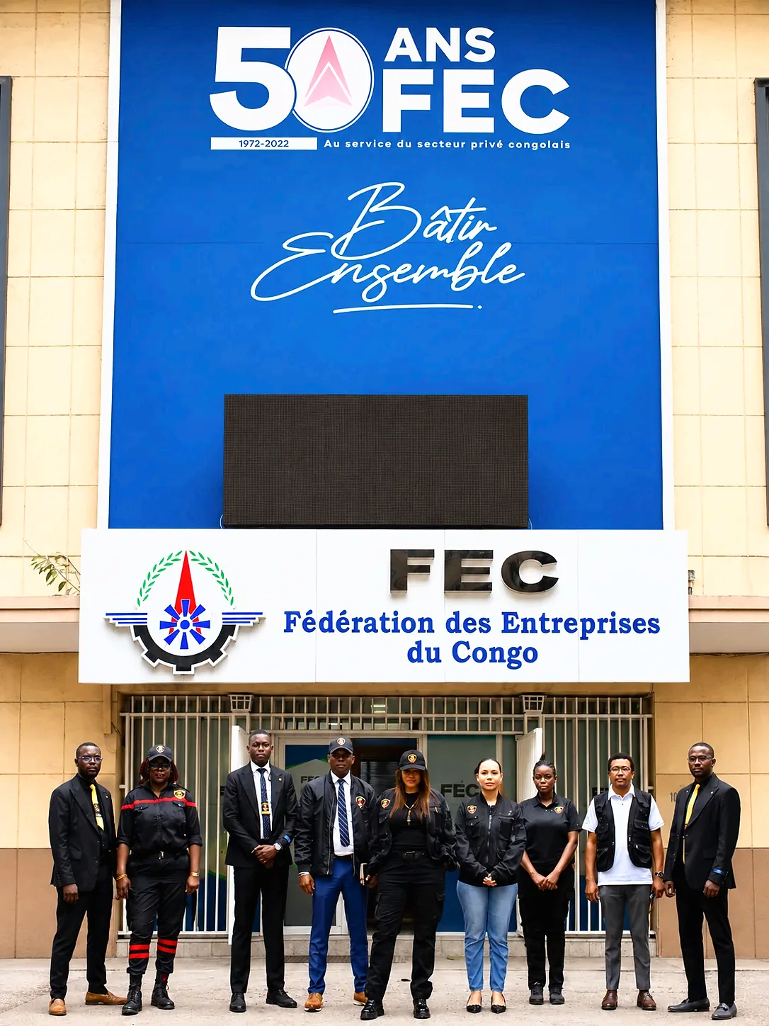 Délégation AMAZONE devant la Fédération des Entreprises du Congo